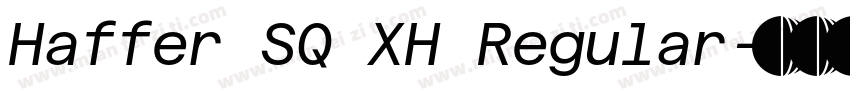 Haffer SQ XH Regular字体转换